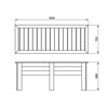 Large Kitchen Garden Planter - 1.8m - technical drawing