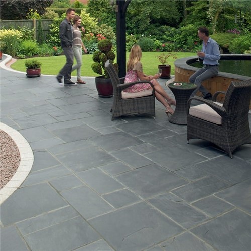 Marshalls Natural Slate 14 98m2 Project Pack Blue Lawsons - Blue Patio Slate Tiles