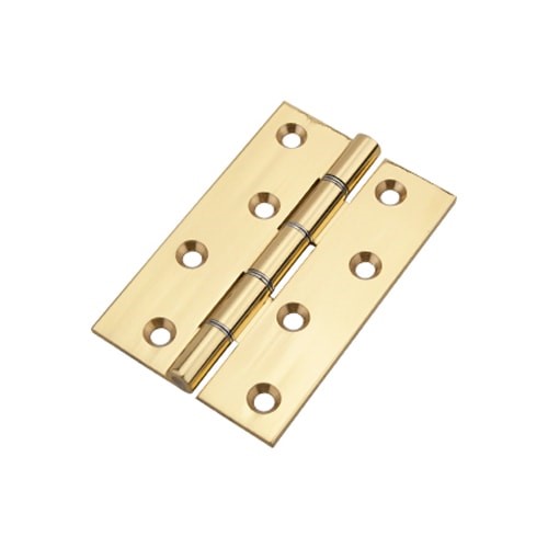 Polished Brass Double Steel Washered Butt Hinge