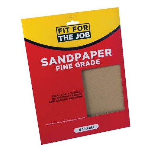 Rodo Pack Of 5 Fine Sandpaper Sheets