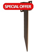 Single Sleeper Straight Support Spike 440mm BROWN