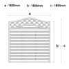 Sussex Wave Fence Panel Dimensions