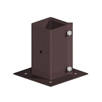 Swift Clamp 100mm Brown Bolt Down Post Support