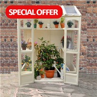 Victorian Tall Wall Greenhouse with Auto Vent