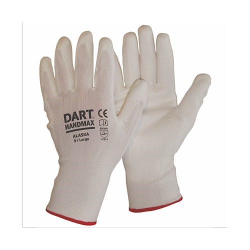 White PU Gloves