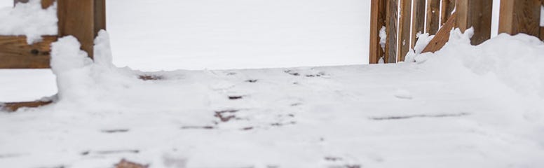How to Safely Remove Ice & Snow from your Decking