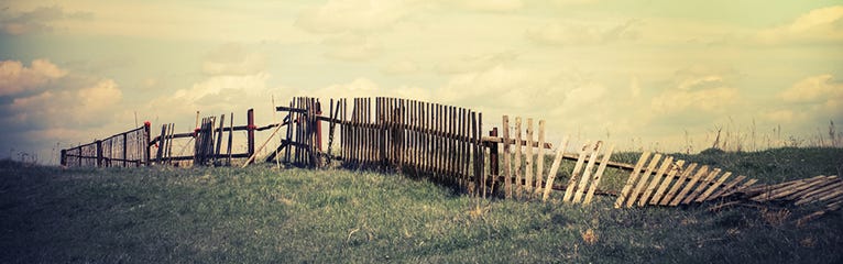 How to Take Down an Old Fence
