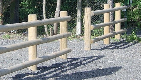 Round Fence Posts